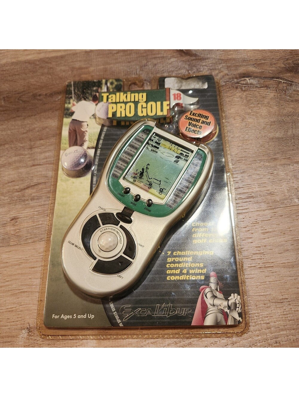 TALKING PRO GOLF Ball Tour Excalibur Handheld Electronic Pocket Travel Game- NEW